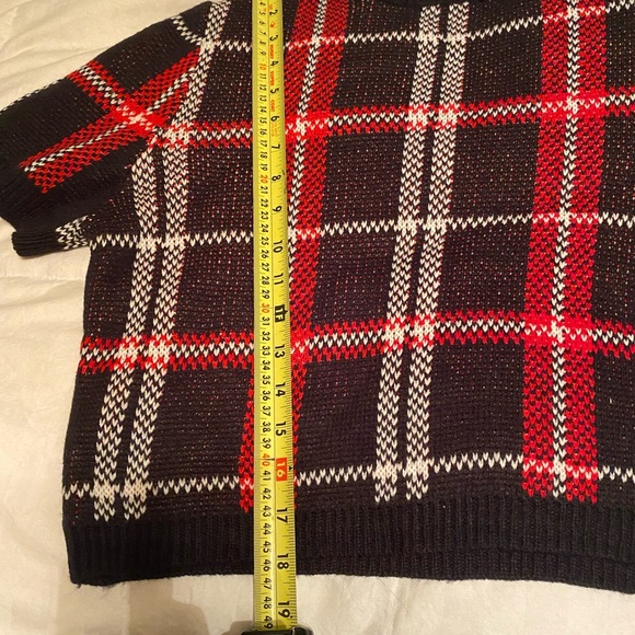 Almost famous two-piece skirt and sweater set extra large argyle print - Picture 6 of 9